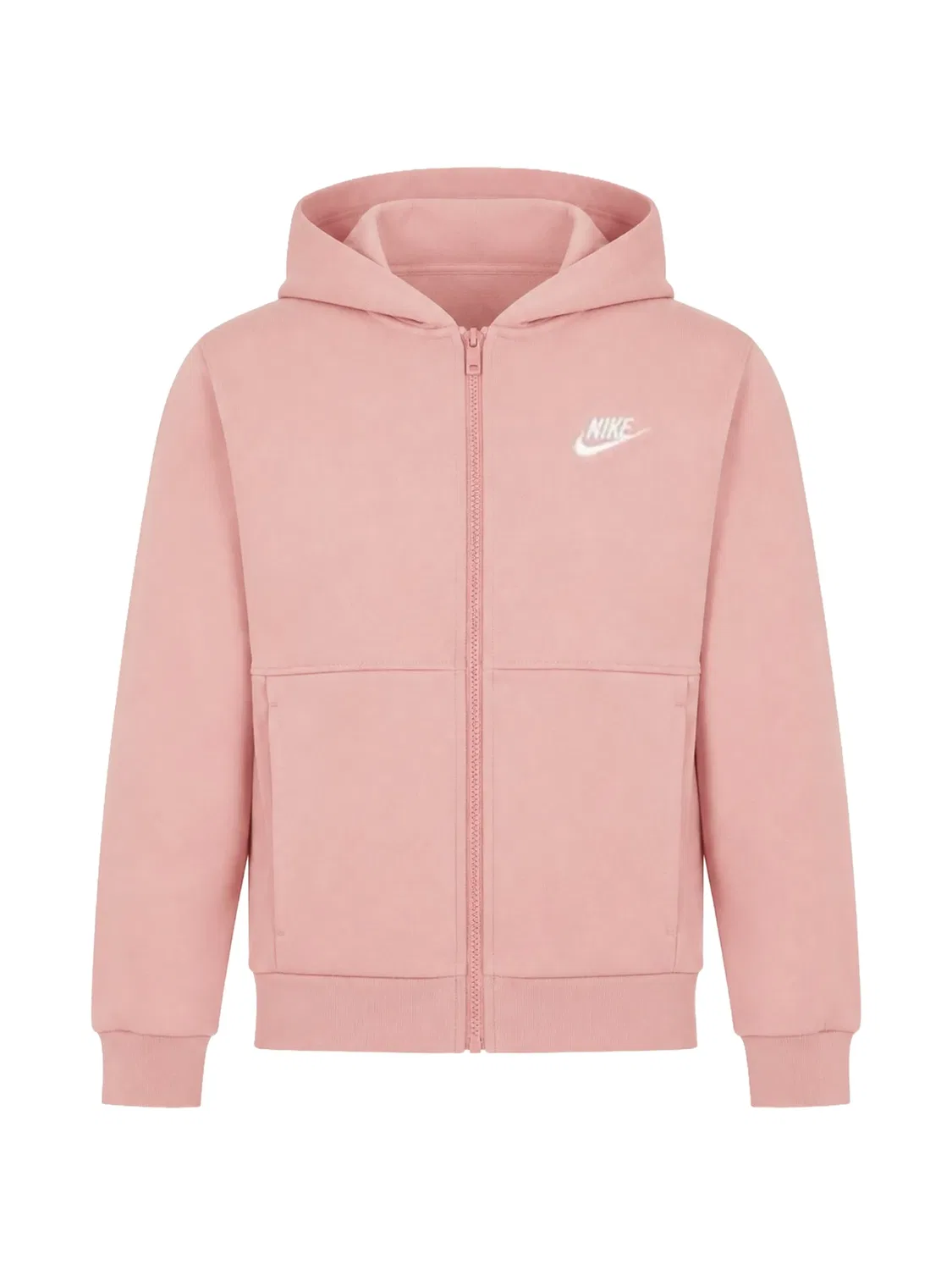 Худи на молнии розового цвета Nike, розовый