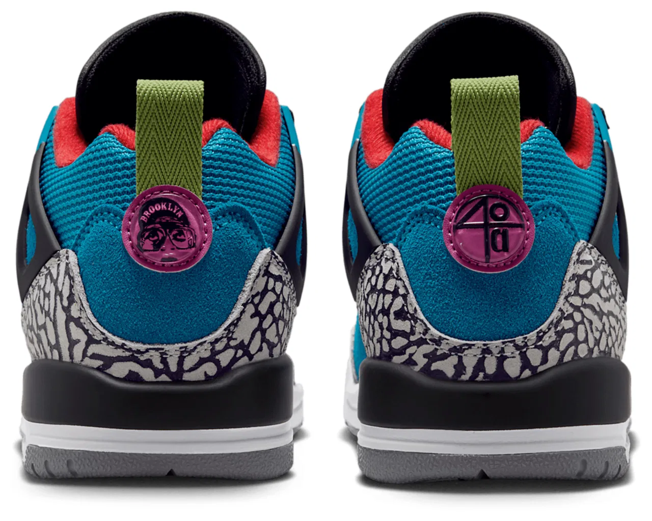 Кроссовки для мальчиков Spizike Jordan, цвет Teal/Gray/Red — фото 3