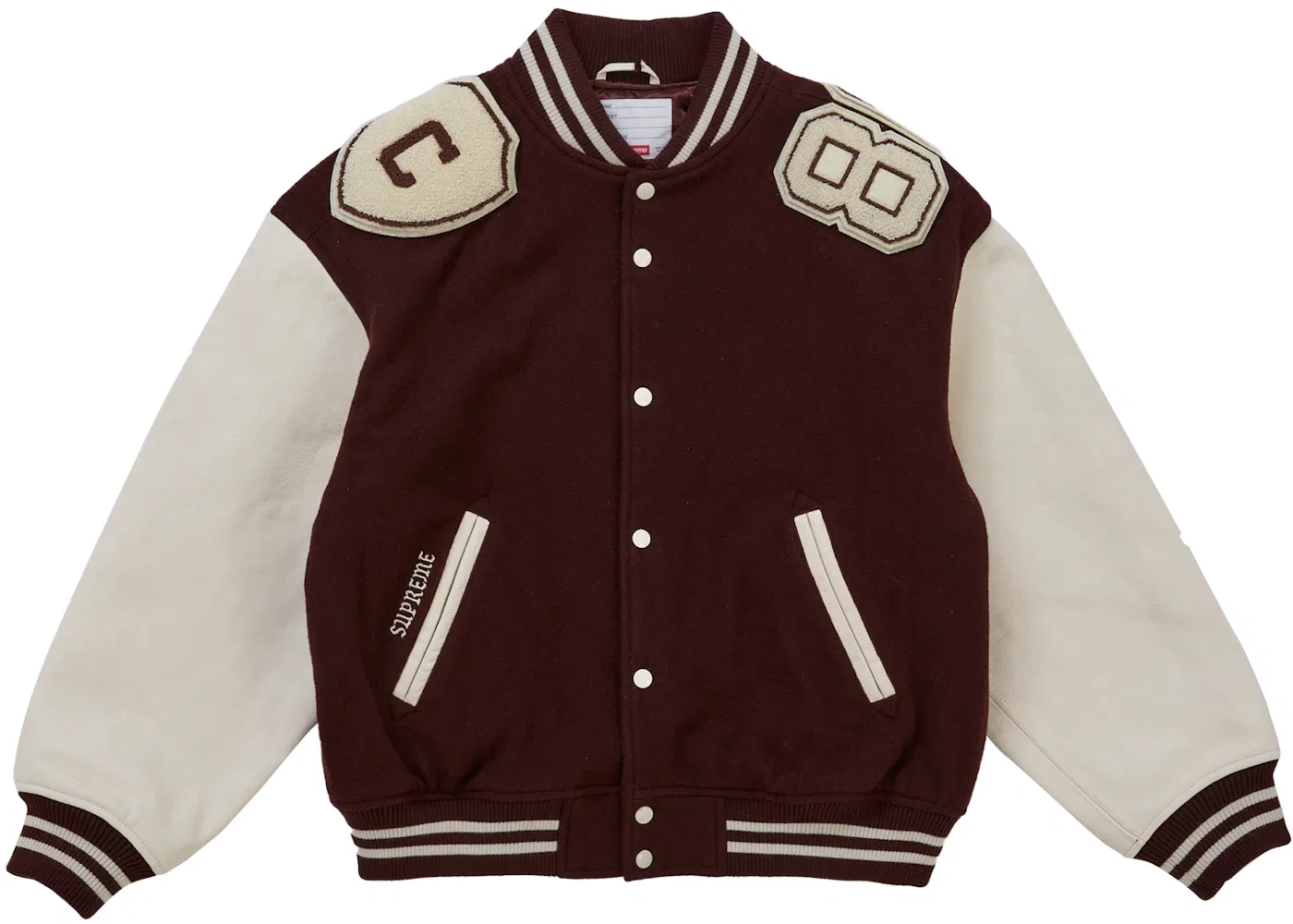 Мужская куртка-бомбер Supreme Captains Varsity, коричневый
