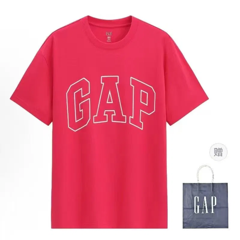 Футболка с круглым вырезом GAP, Fuchsia 7