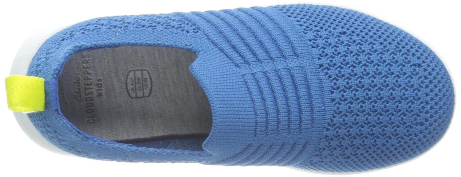 Детские кроссовки для мальчиков с контурной подошвой Ezera Walk T. Clarks, Blue Textile — фото 3
