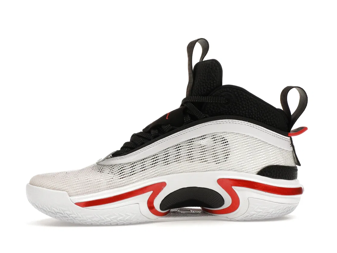 Детские кроссовки для баскетбола Jordan 36 Jordan, White/Bright Crimson/Black/White — фото 3