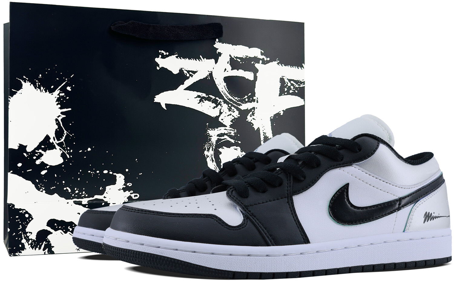 

Кроссовки Air JORDAN 1 Vintage Basketball Shoes Men Low-Top Black White, Черный, Кроссовки Air JORDAN 1 Vintage Basketball Shoes Men Low-Top Black White