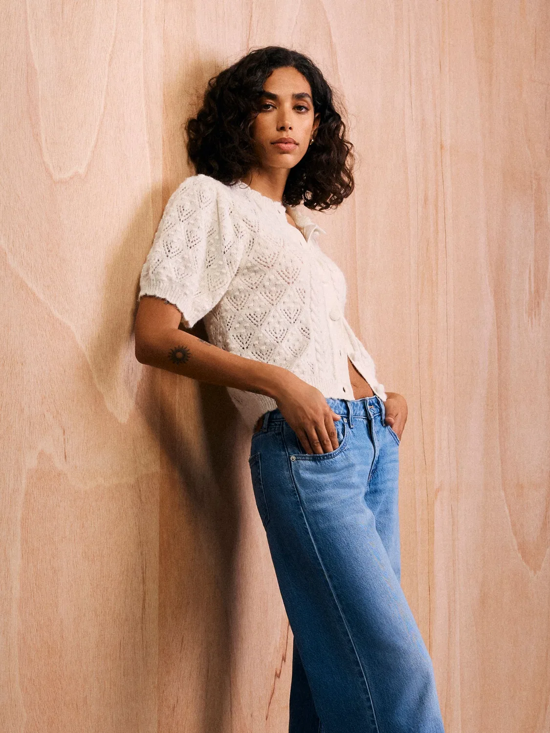 Джинсы Levi's Good Grades Tencel Blue, низкая посадка, свободные — фото 2