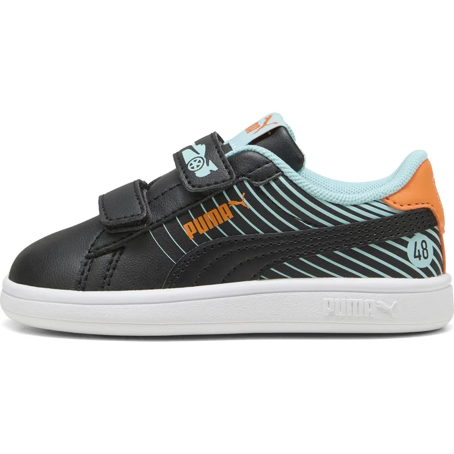 Детские кроссовки Puma Smash 3.0 Poised 2 Ra, Черный — фото 2
