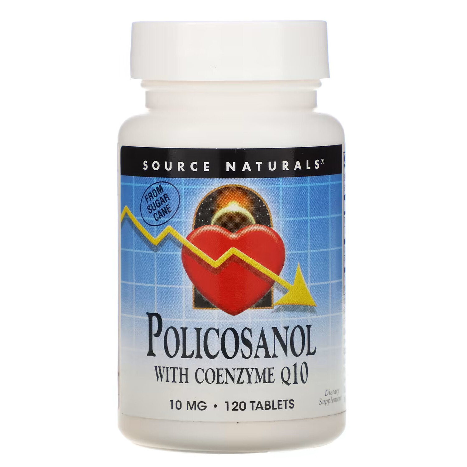 

Source Naturals, Поликосанол с коферментом Q10, 10 мг, 120 таблеток