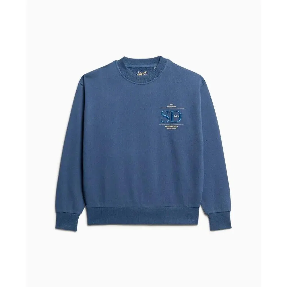 Женский свитшот свободного кроя Superdry Luxe, BLAU