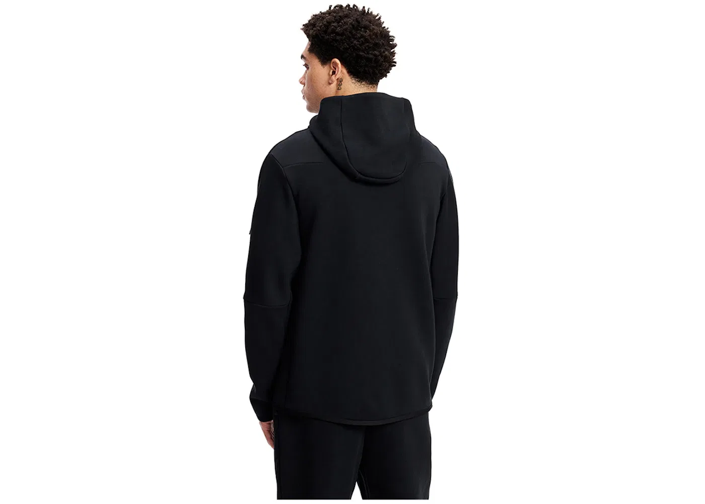 Мужская куртка-худи с застежкой-молнией Nike Tech Fleece Full-Zip Hoodie, Black — фото 4