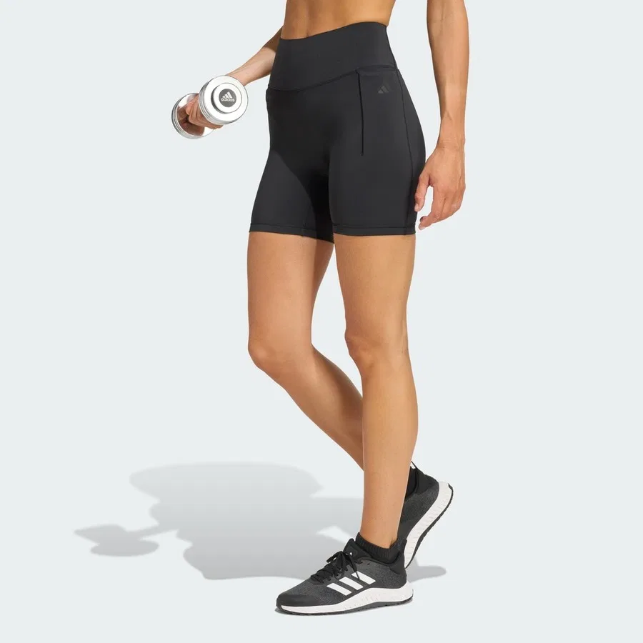Леггинсы с высокой посадкой Performance KF1042 Optimé Short adidas, Черный