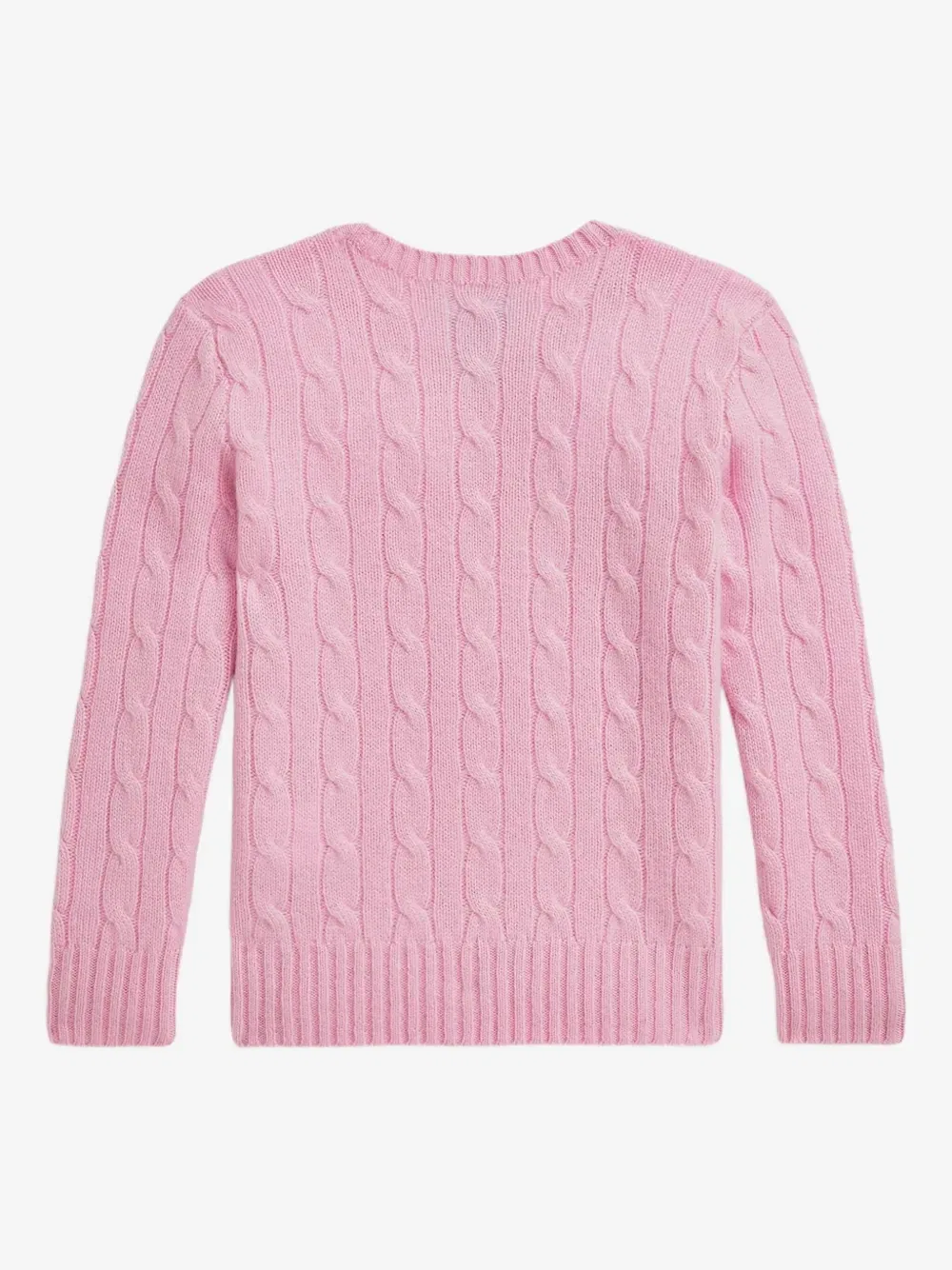 Свитер фактурной вязки POLO RALPH LAUREN KIDS, розовый — фото 2