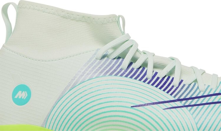 Бутсы Nike Mercurial Superfly 8 Academy MG GS 'Dream Speed - Barely Green Electro Purple', зеленый — фото 3
