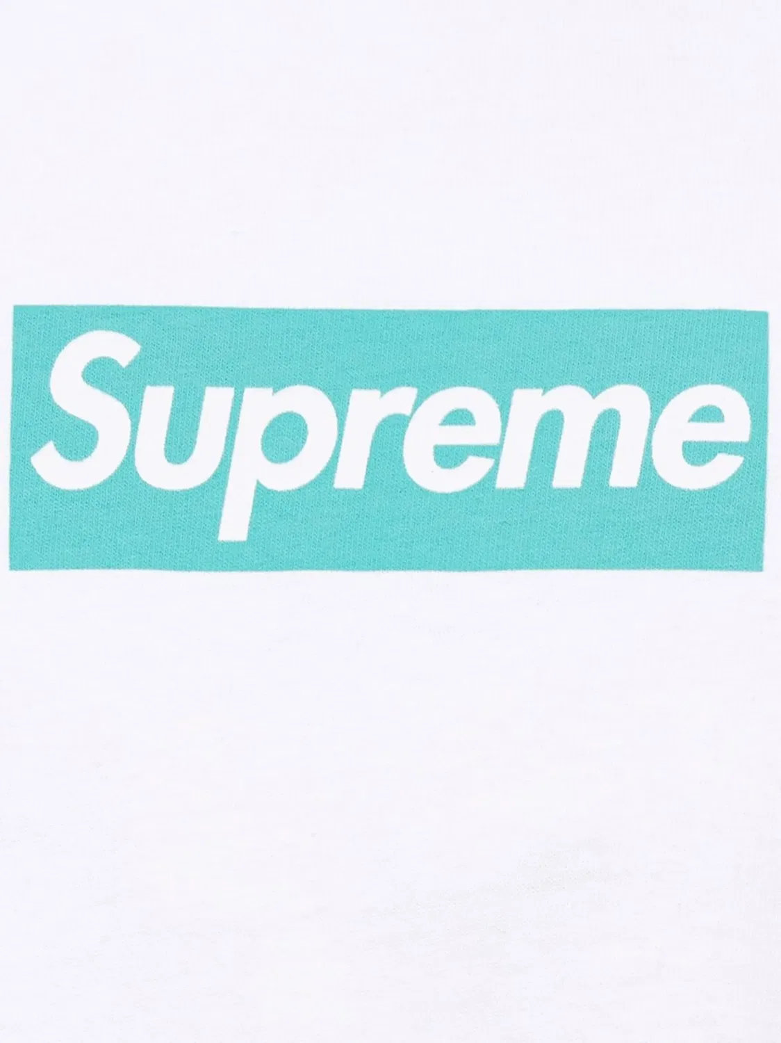 Футболка Box Logo белая Supreme, белый — фото 2