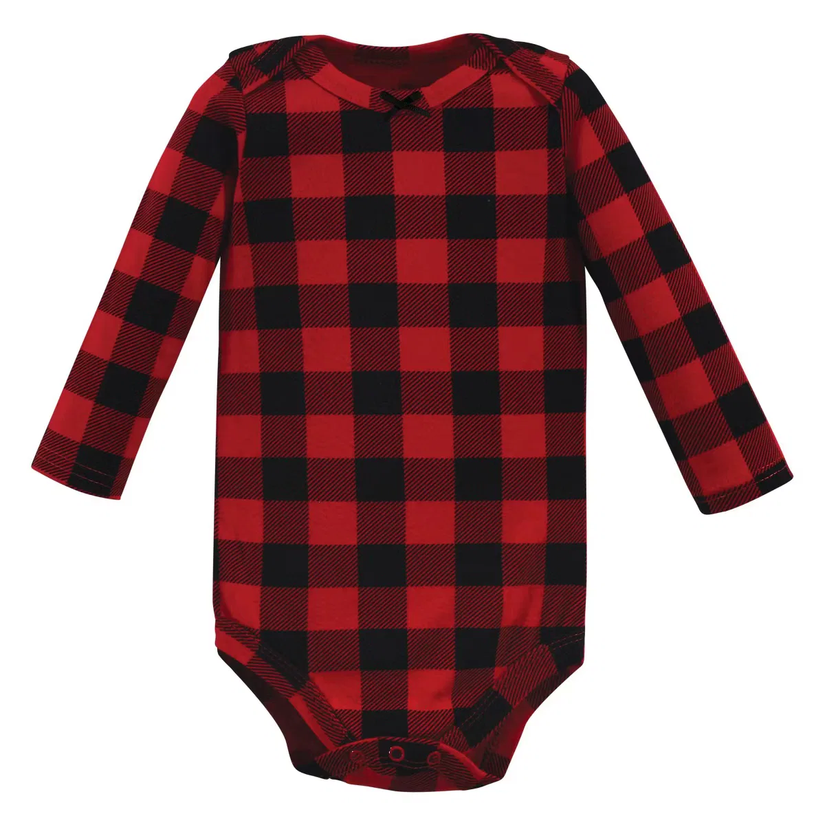 Боди-комбинезон с длинным рукавом Hudson Baby, Buffalo Plaid Gold — фото 3