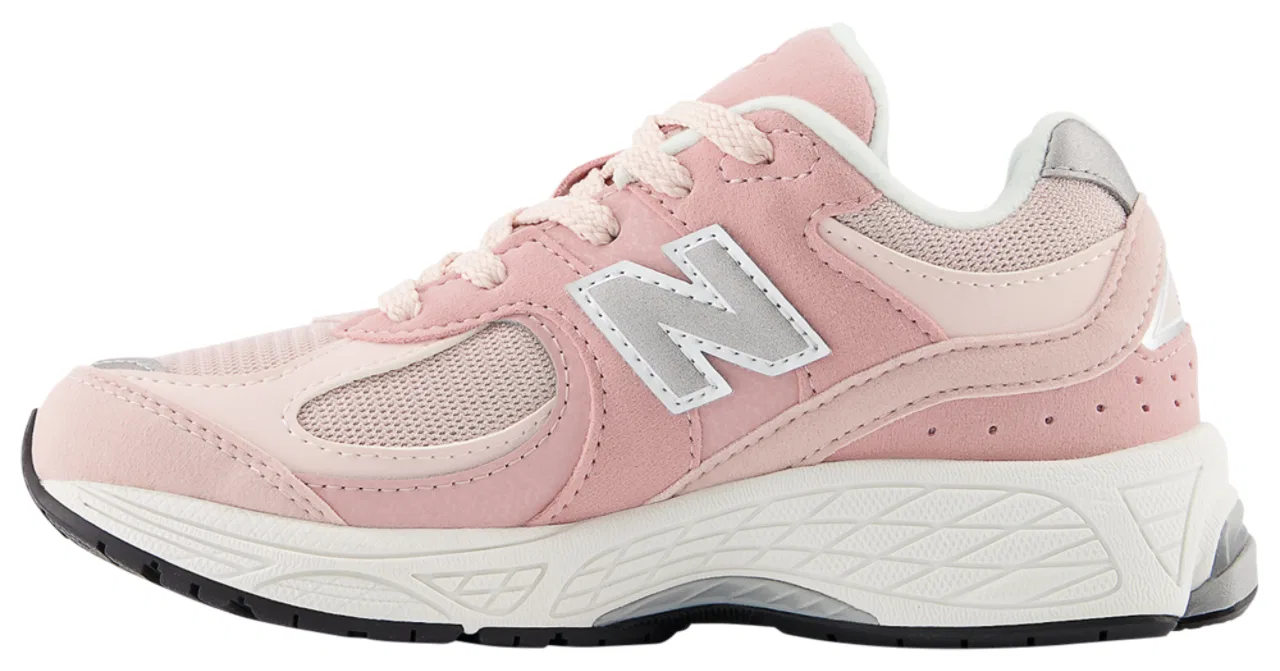 Кроссовки для девочек 2002 New Balance, серый/розовый — фото 2