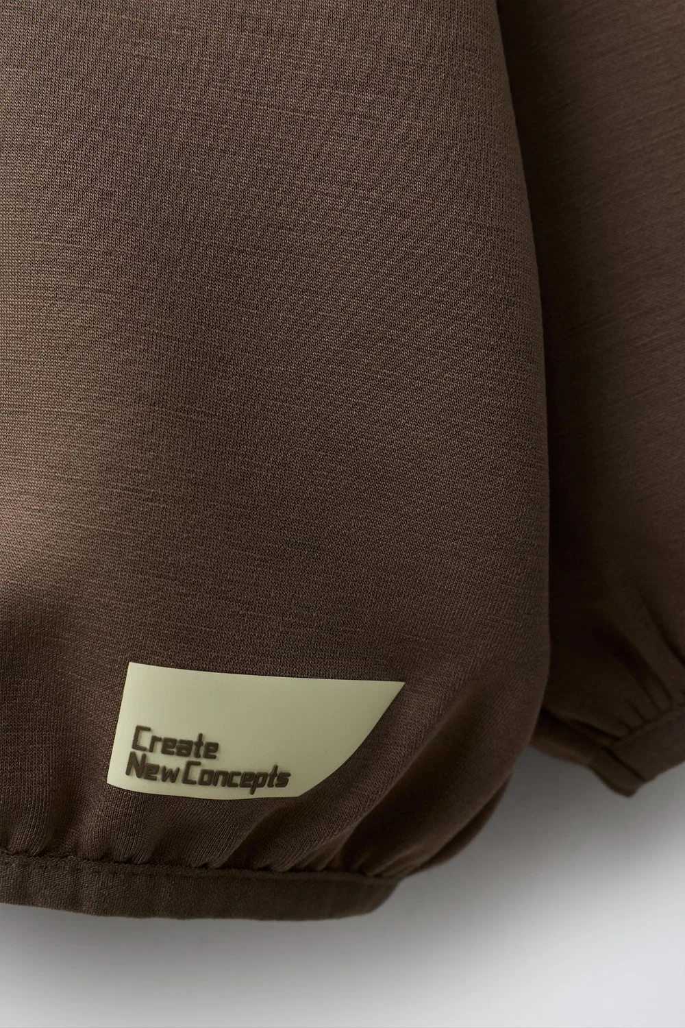 Худи на молнии с блокировкой ZARA, Brown — фото 4