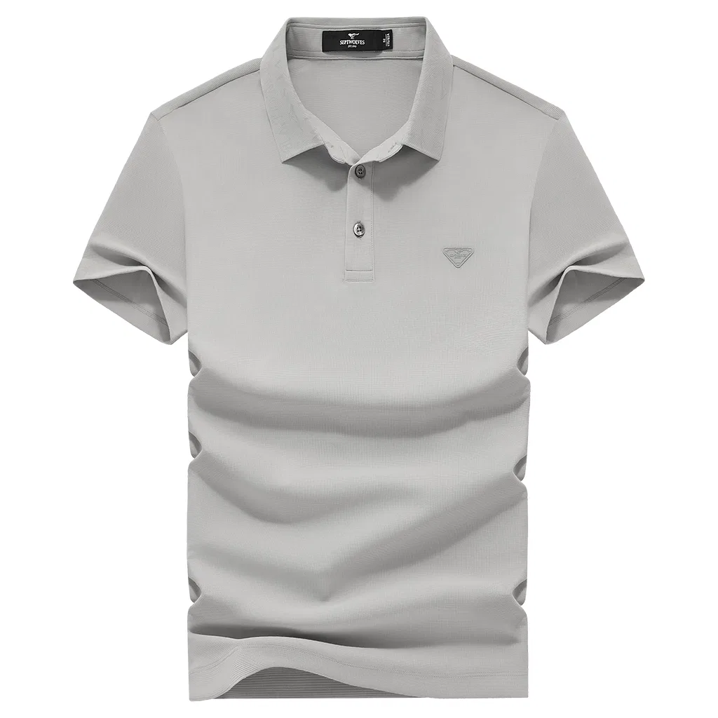 Детское поло Unisex Light Gray SEPTWOLVES