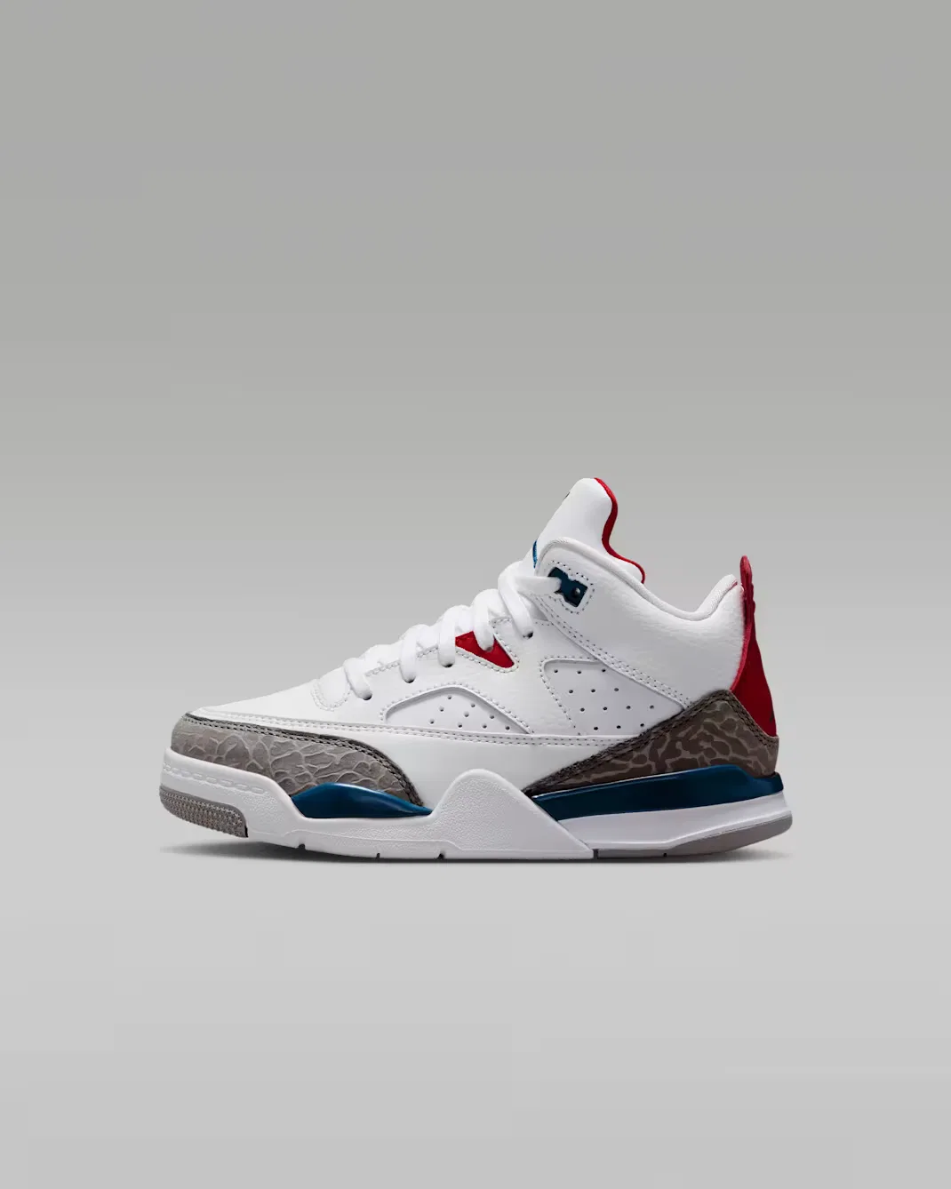 Детские кроссовки Jordan Son of Mars Low, White/Varsity Red/Light Smoke Grey/True Blue