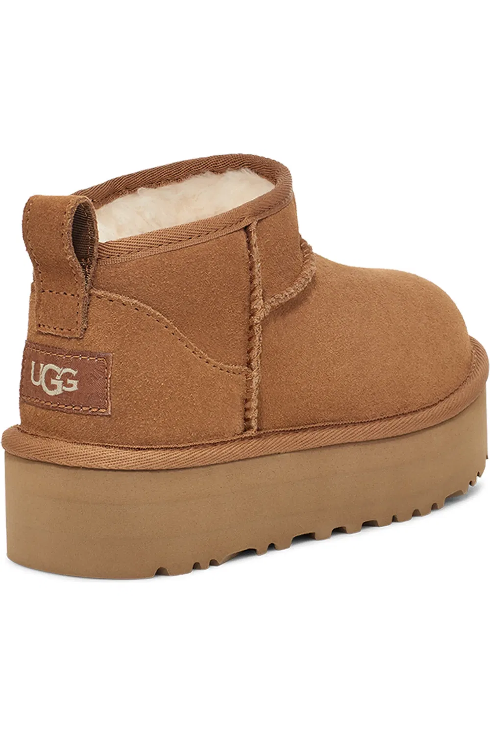 Детские ботинки на платформе Classic Ultra Mini Platform UGG, Chestnut/Chestnut — фото 2