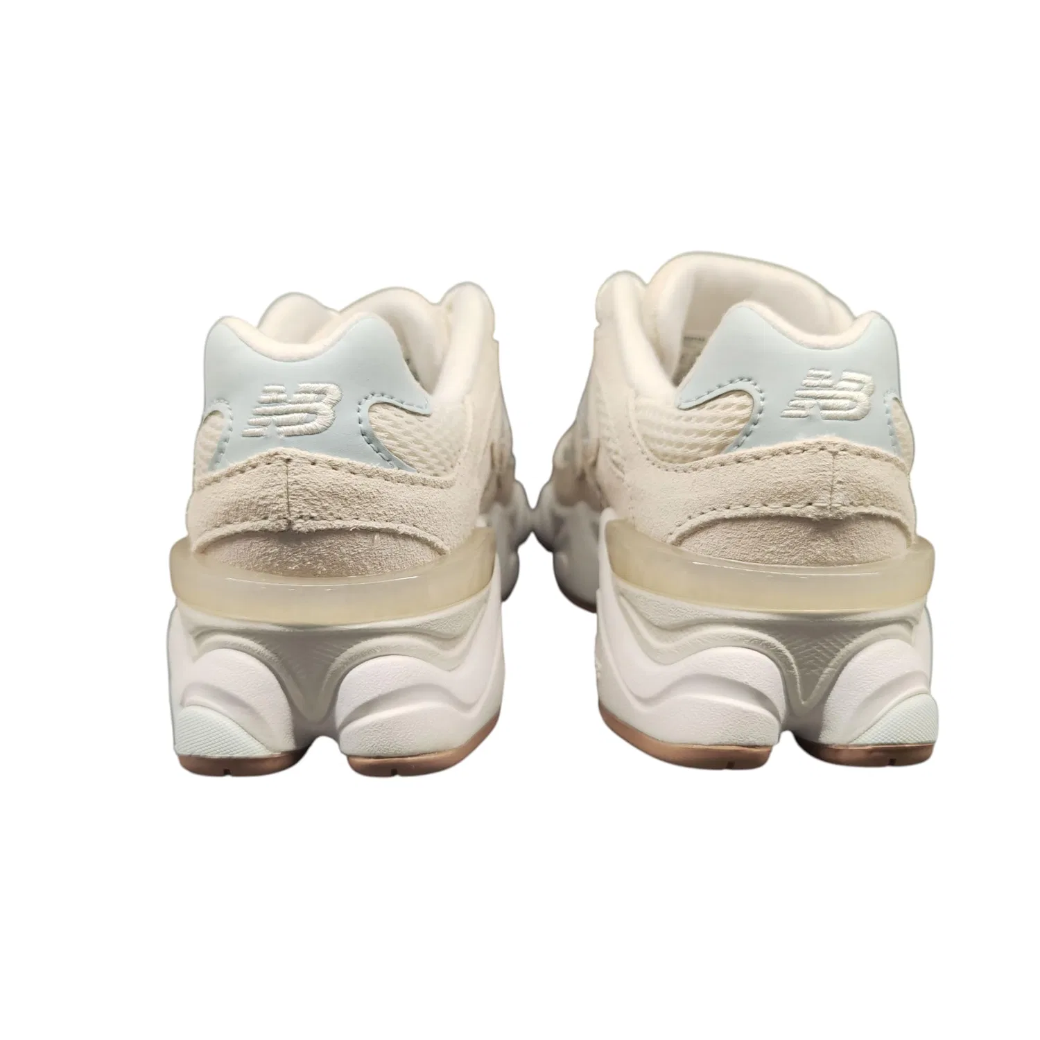 Детские кроссовки для мальчиков с амортизацией 9060 New Balance, Beige — фото 4