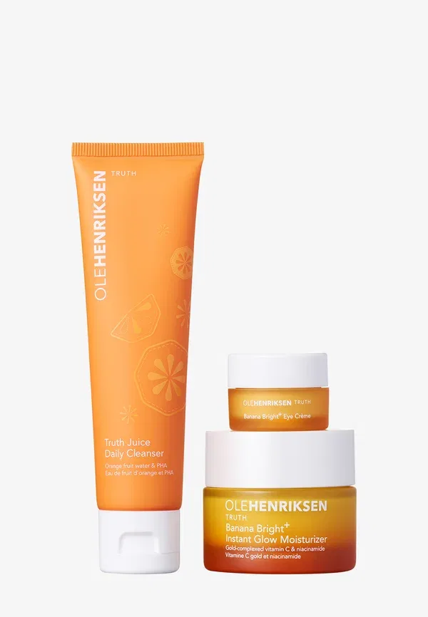 Набор для ухода за кожей с витамином C Glow Even Brighter Banana Bright Makeup Prep Set Olehenriksen — фото 2