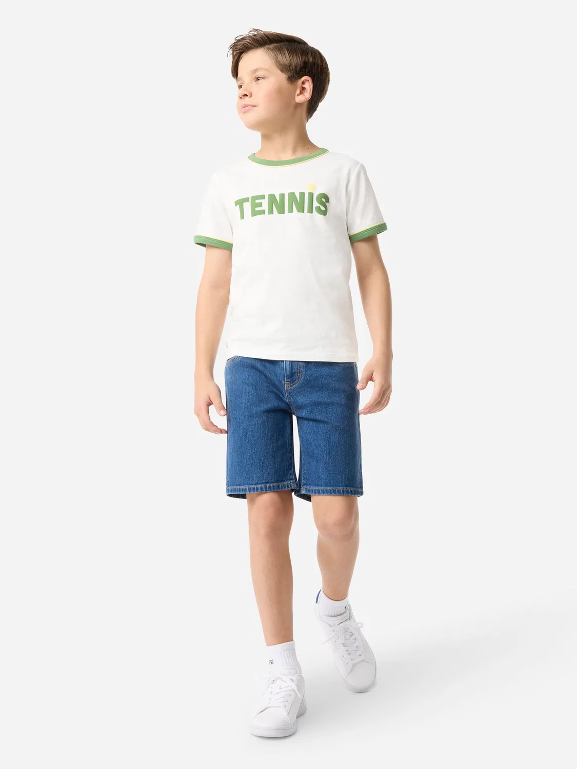 Шорты джинсовые, стрейч Lacoste, синие — фото 2