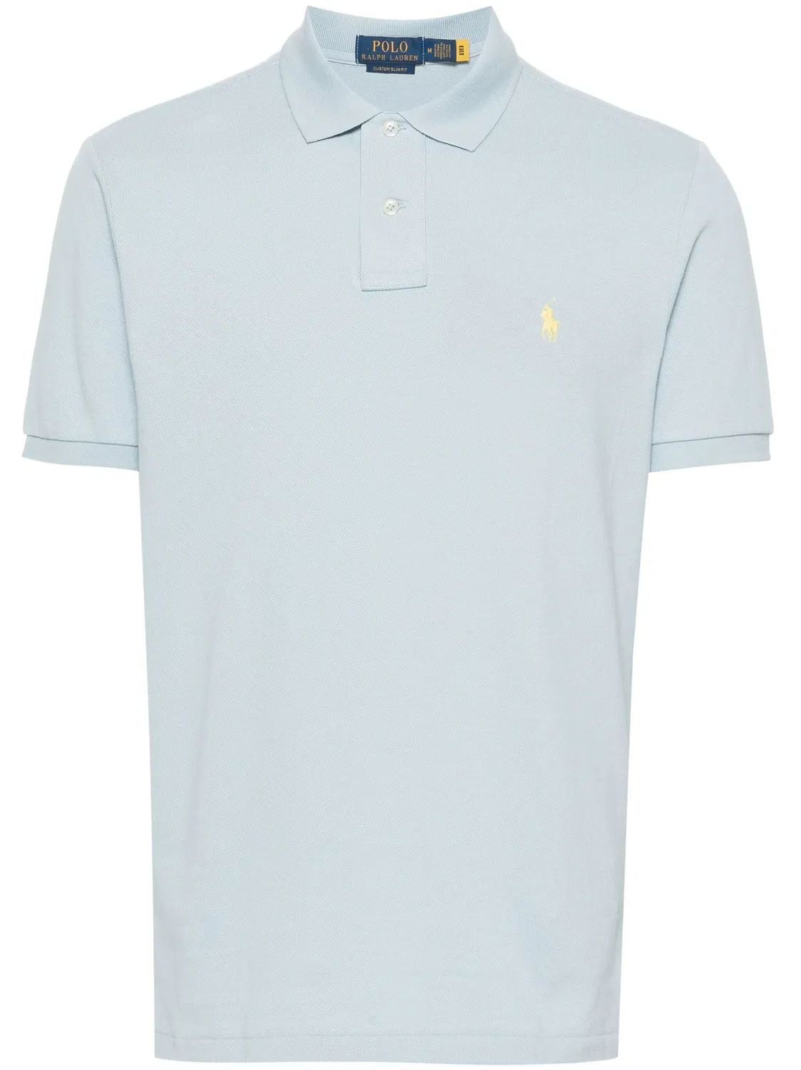 Поло с вышивкой логотипа пони Polo Ralph Lauren, голубой