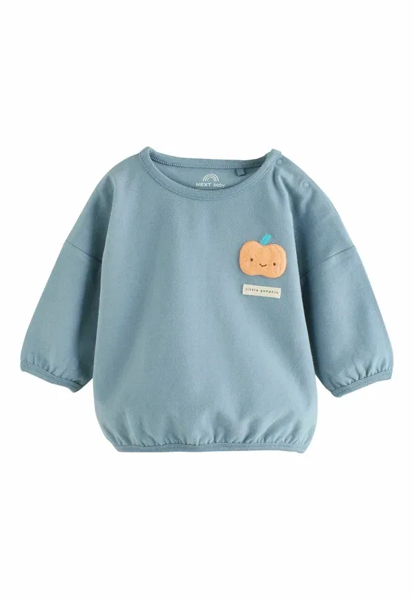 Комплект из топа и леггинсов, хлопок Next pumpkin, голубой — фото 2