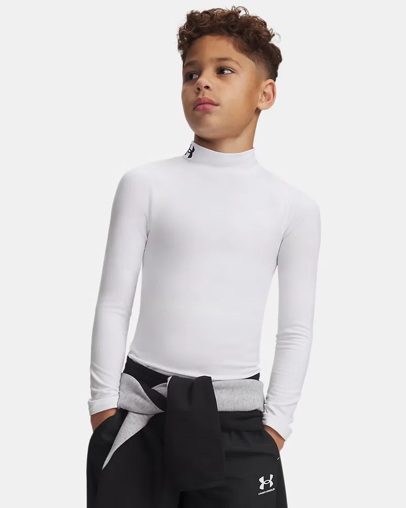 Лонгслив с высоким воротом ColdGear UnderArmour, White/Black