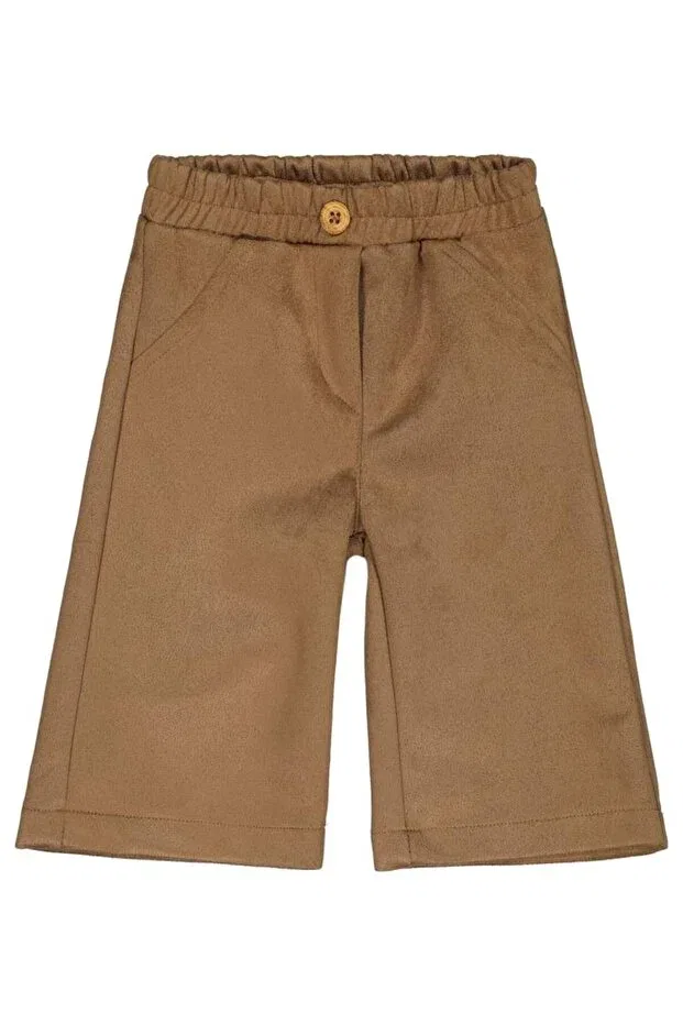 Детские брюки для девочек из замши Civil Baby, Taupe