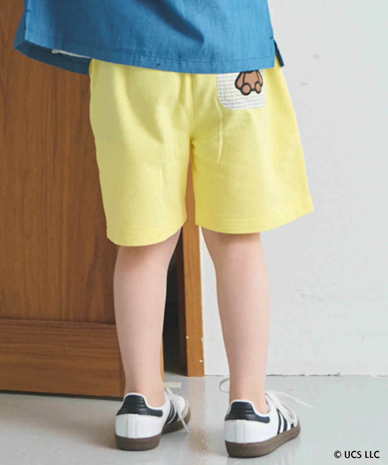 Детские шорты с принтом Minion Yellow petit main, Yellow — фото 3