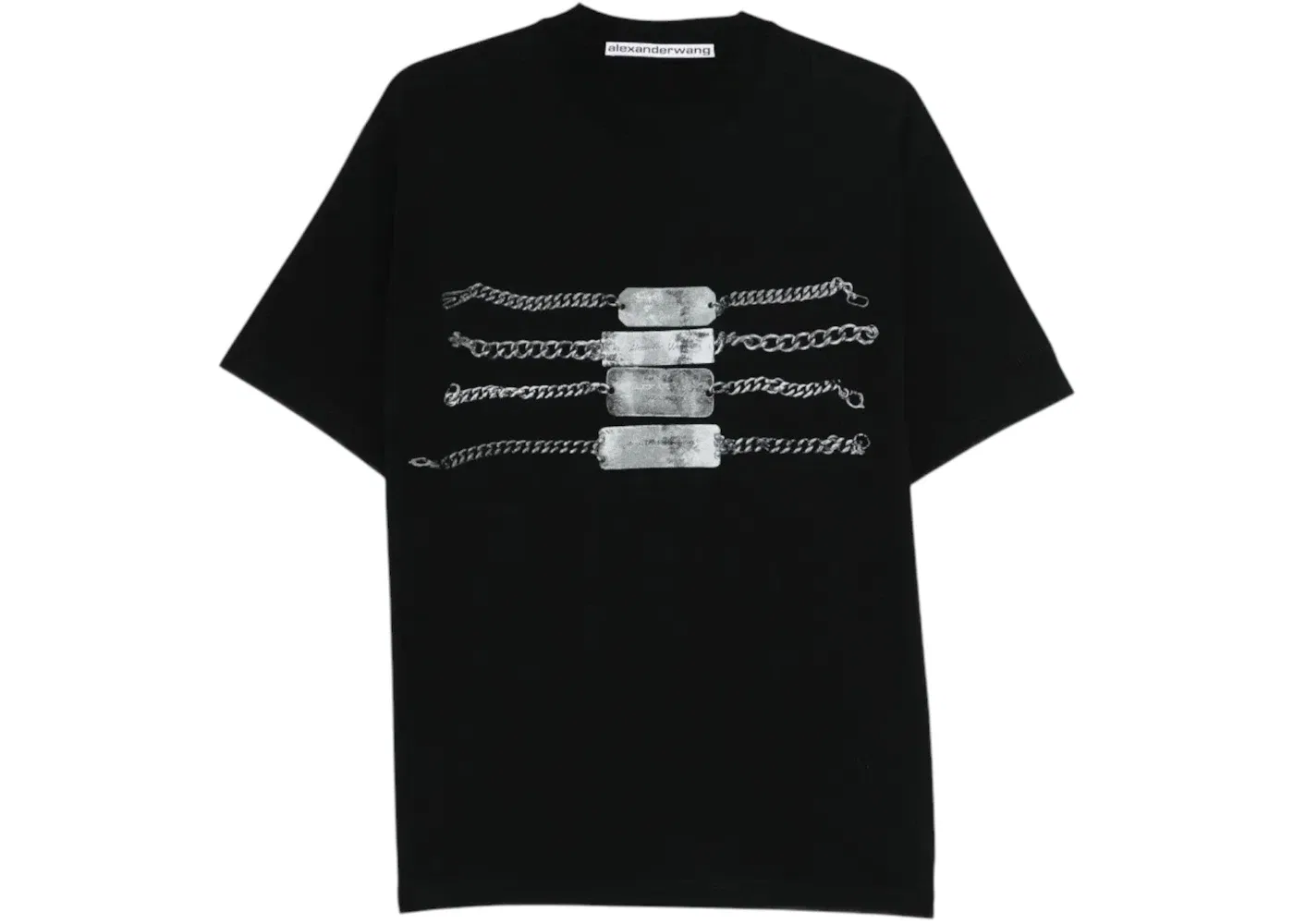 Футболка с принтом Alexander Wang Tee, Black