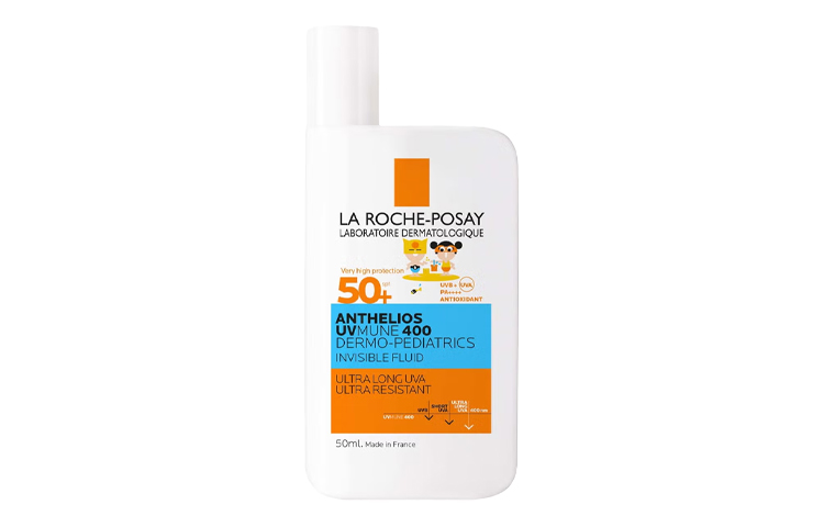 Детский солнцезащитный флюид для лица и тела La Roche-Posay Anthelios UVMune 400 Dermo-Pediatrics Invisible Fluid SPF50+, 50 мл — фото 2