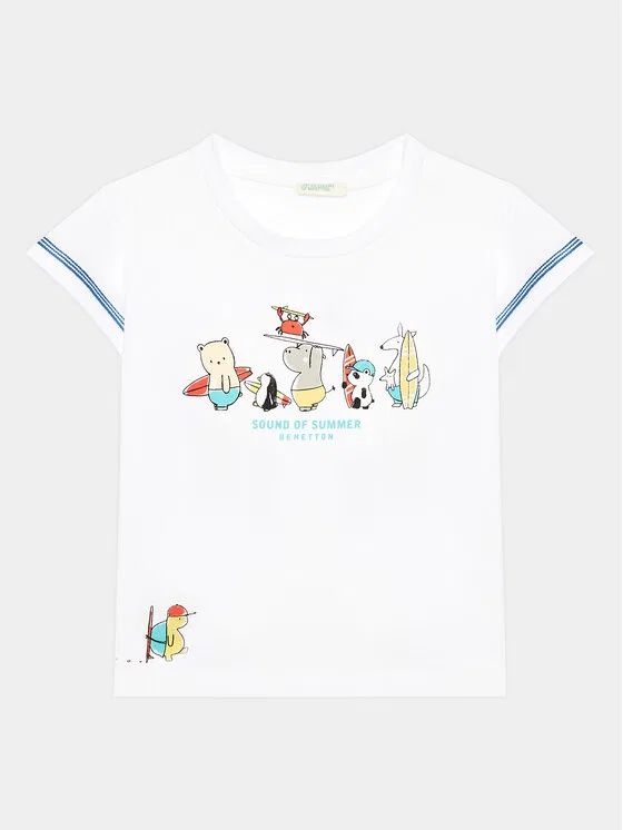 Футболка regular fit United Colors Of Benetton, белый