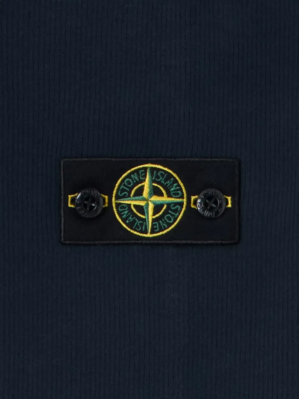Свитер в рубчик с нашивкой в виде компаса Stone Island Junior, синий — фото 4