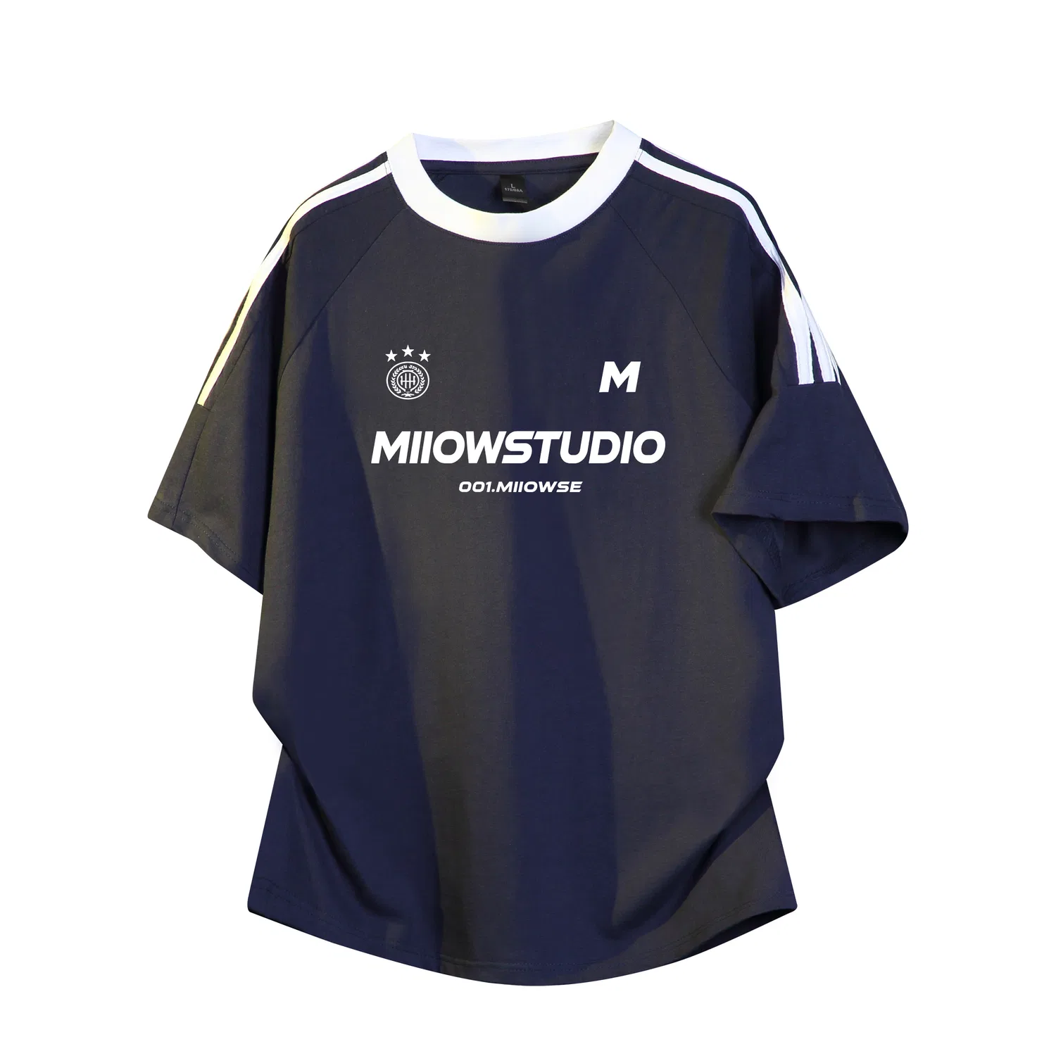 Детская футболка унисекс с круглым вырезом Navy Blue MIIOW