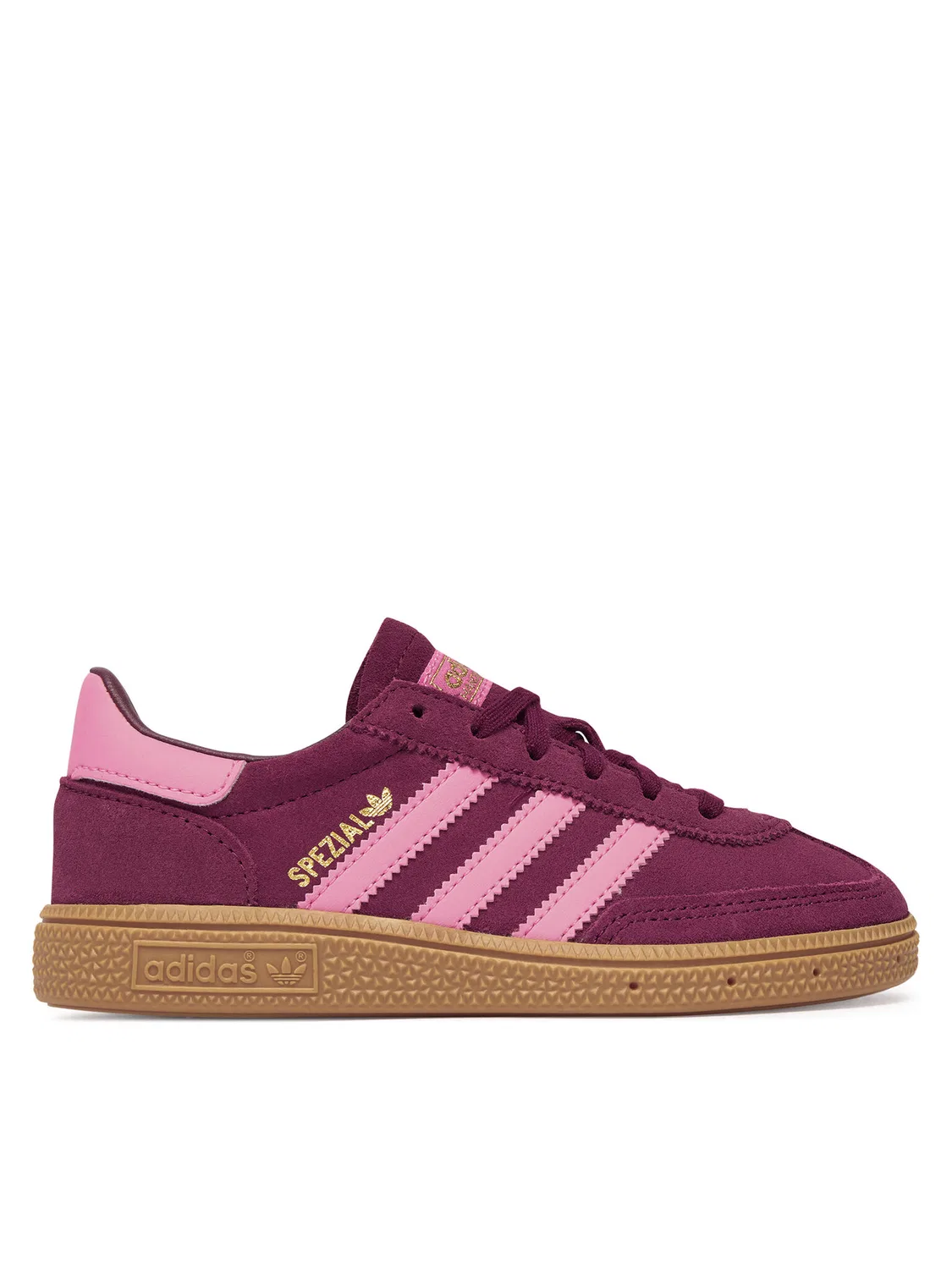 Кроссовки для девочки Handball Spezial Adidas, темно-красный
