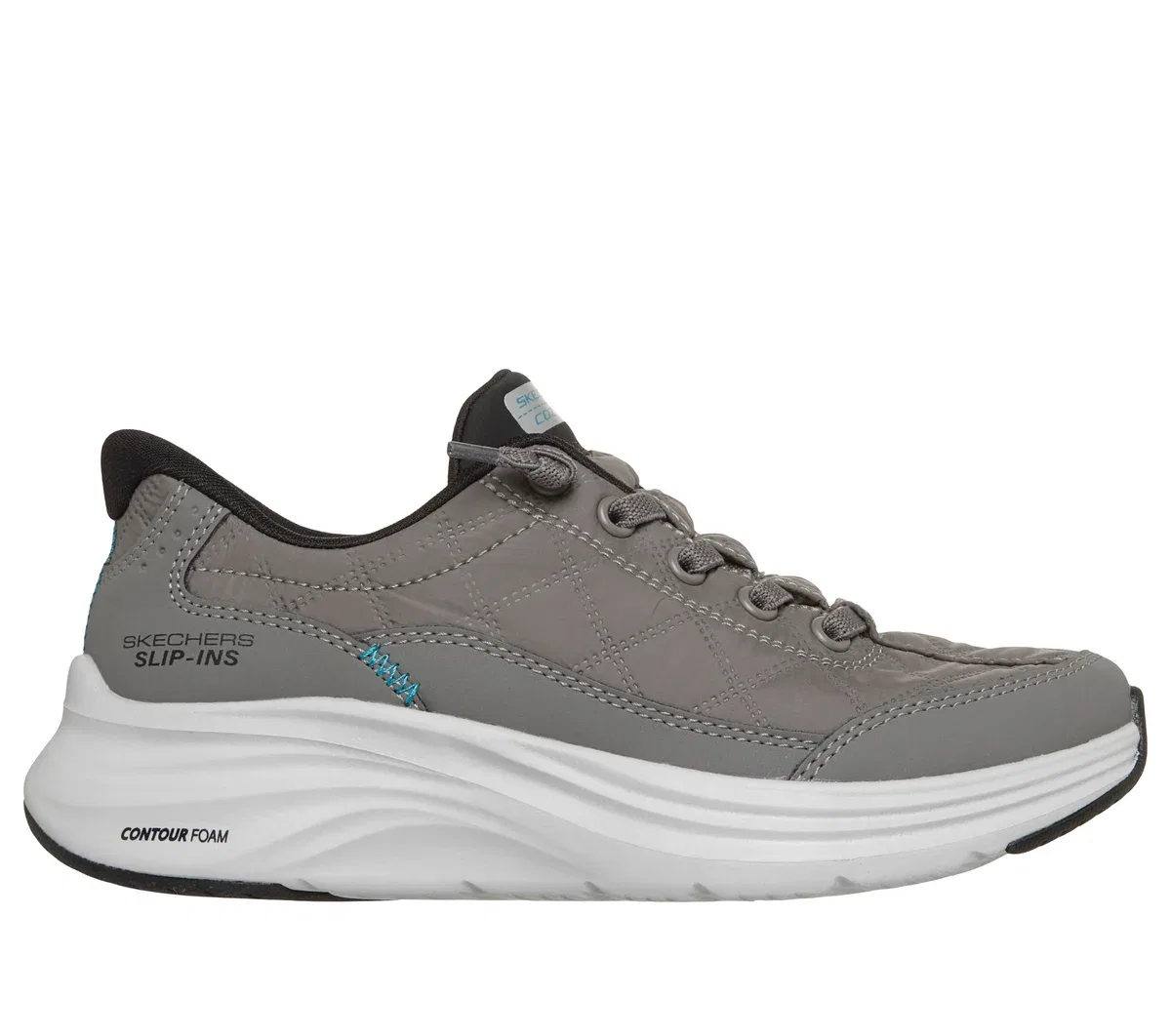 Детские слипоны Contour Foam - Cozy Fit Skechers, угольный/черный