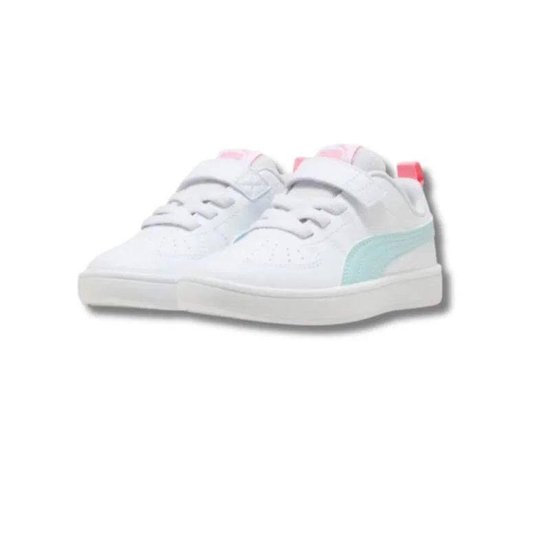 Детские кроссовки с принтом Puma, Цвет Weiss Blau — фото 3