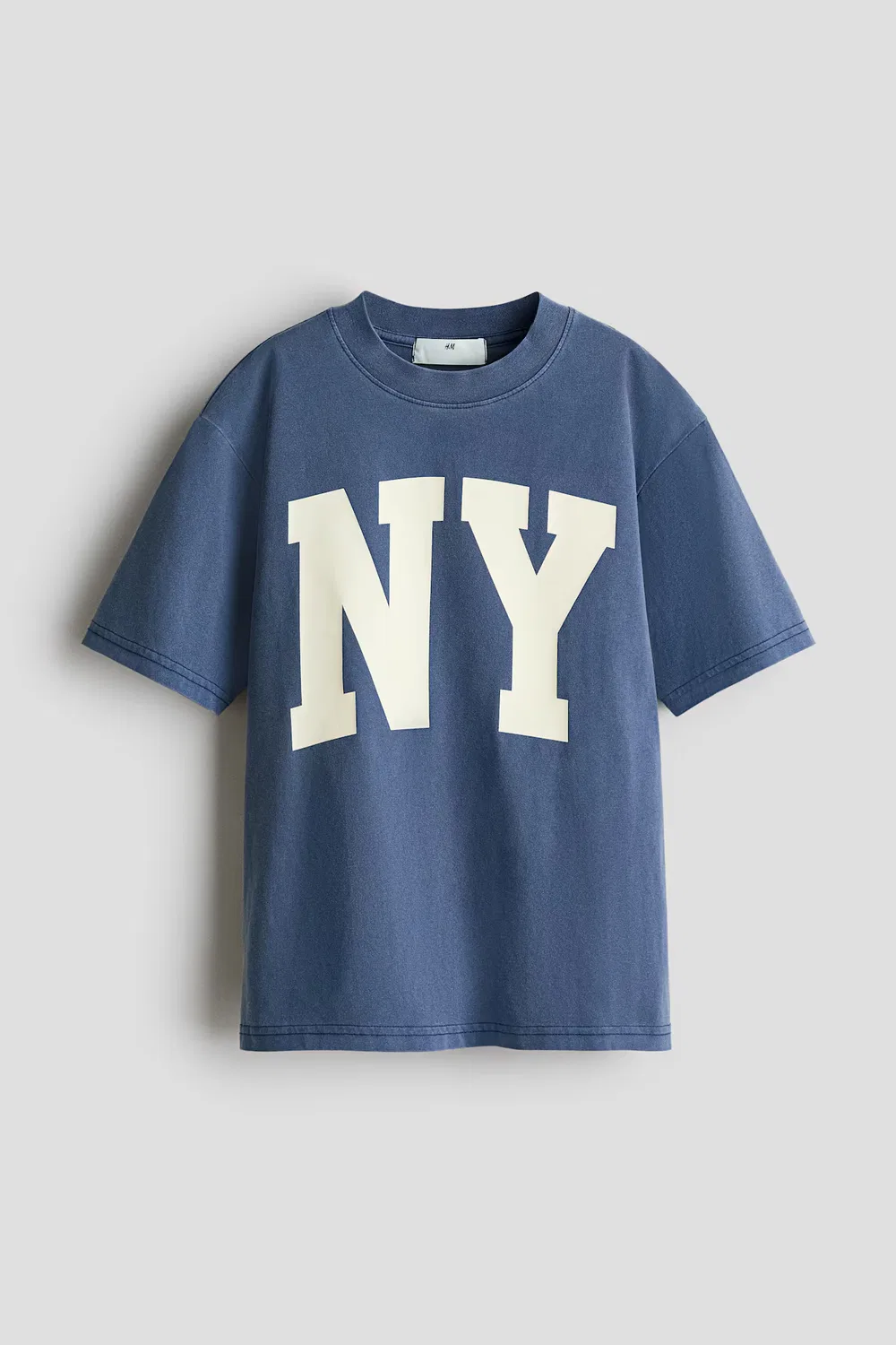 Футболка с принтом H&M, Dunkelblau/Ny