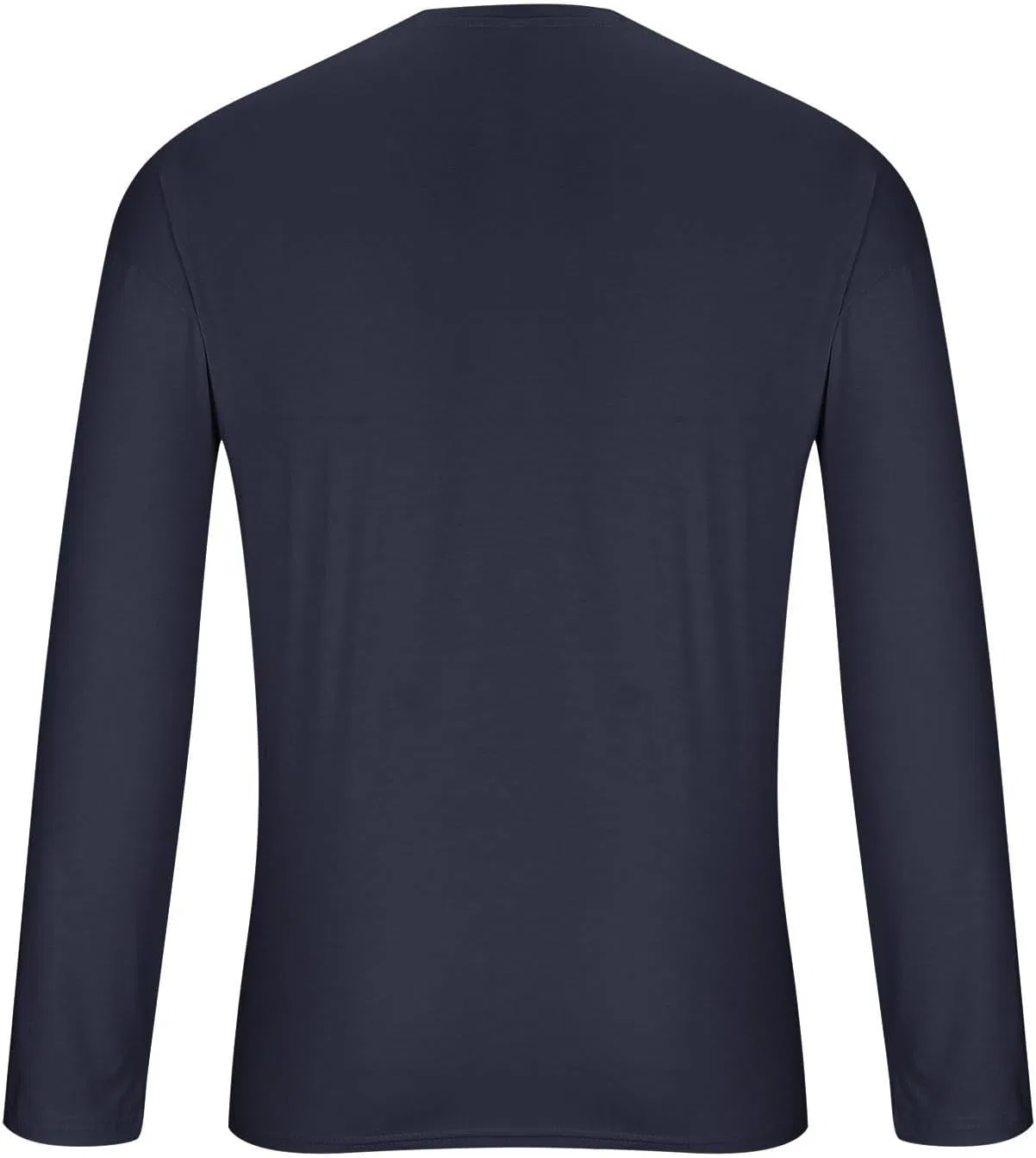 Мужская свободная футболка с круглым вырезом Long Sleeve Work Shirt, Navy — фото 2