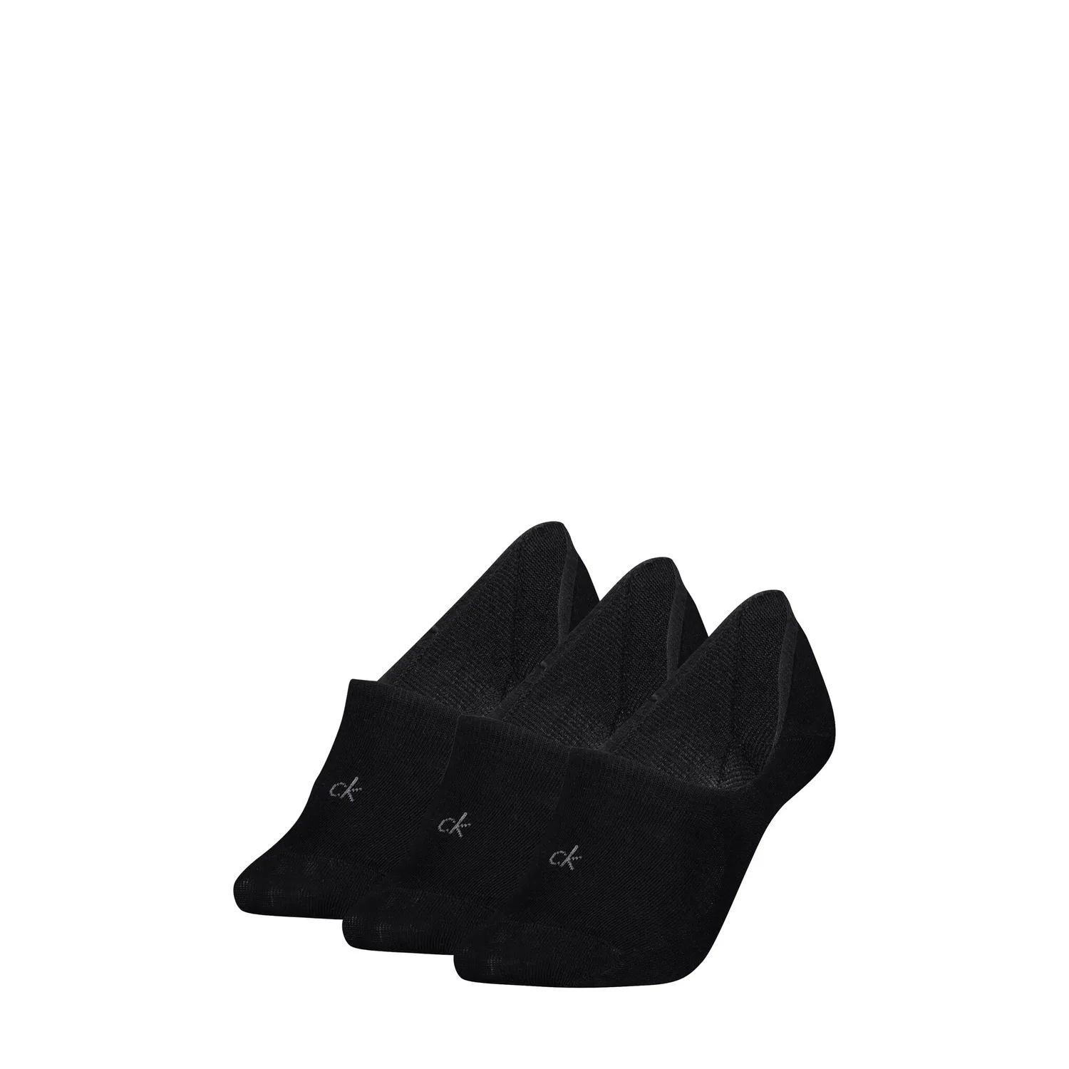 Женские следки с усиленной пяткой и мыском Calvin Klein, Black