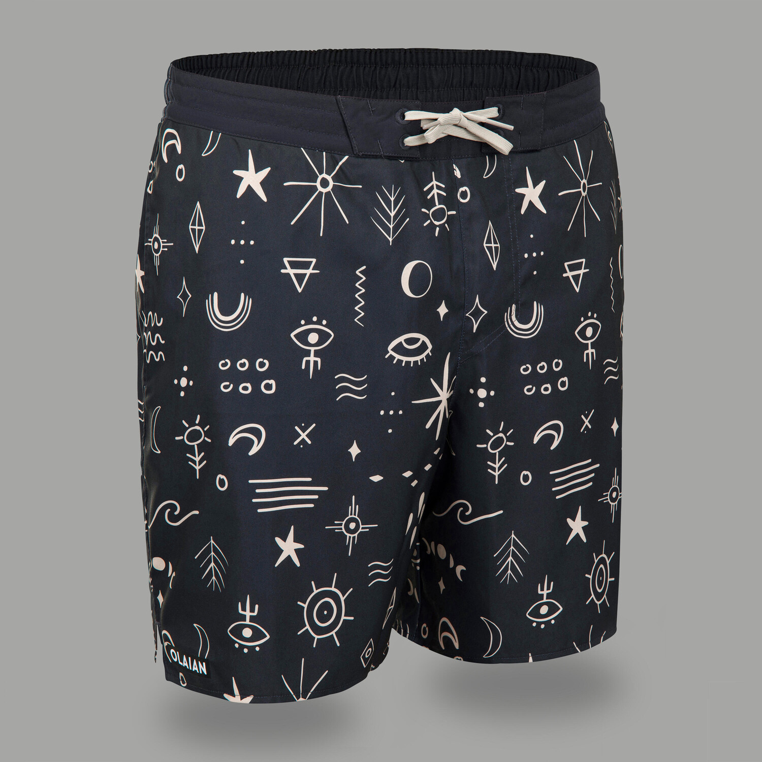 

Шорты для серфинга Surfing Standard 900 Flat Waist Darkcalifa Black OLAIAN, черный
