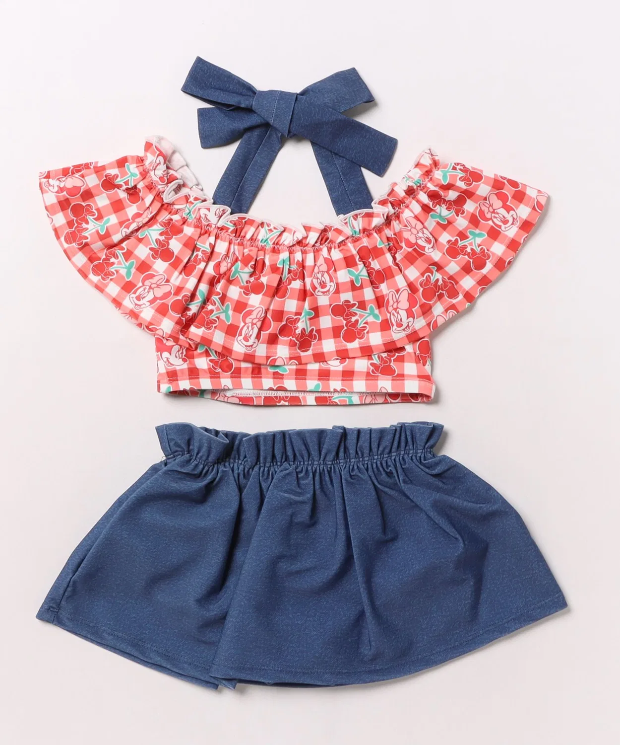 Детский комплект для плавания с воланами и принтом Disney BABYDOLL, Красный — фото 2