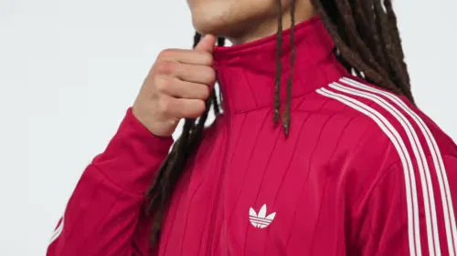 Мужская спортивная куртка свободного кроя Firebird Drop Needle Adidas Originals, красный — фото 2