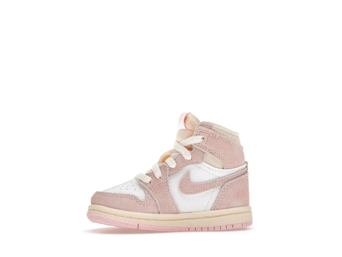 Детские кроссовки с высоким верхом Jordan 1 Retro High OG, Atmosphere/White/Muslin/Sail — фото 3