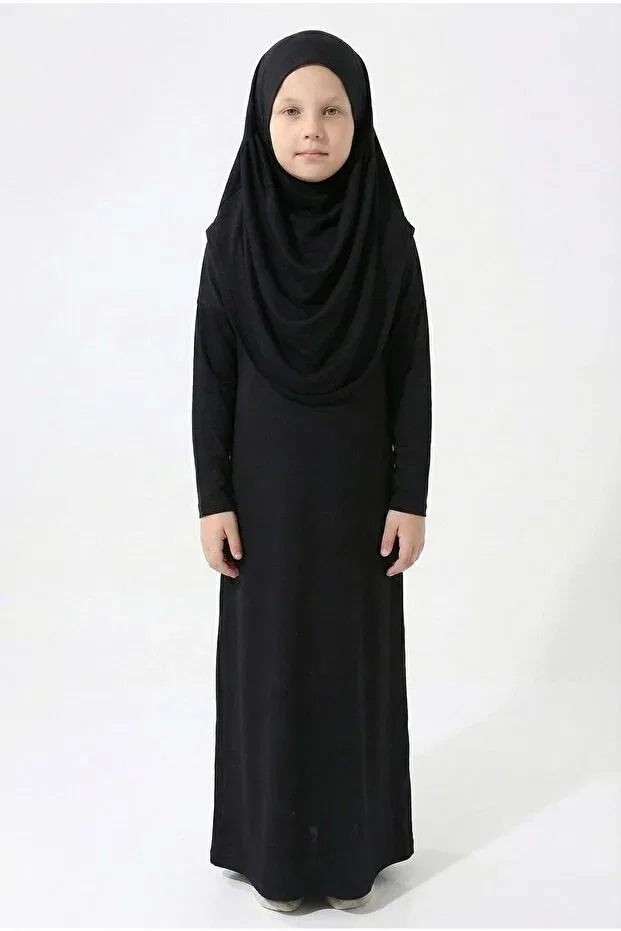 Детское платье для девочек хлопковое Ramadan S.T. Sebat Tekstil, Black