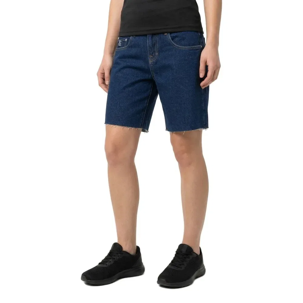 Шорты джинсовые свободные Superdry Mid Rise Baggy, синий — фото 3