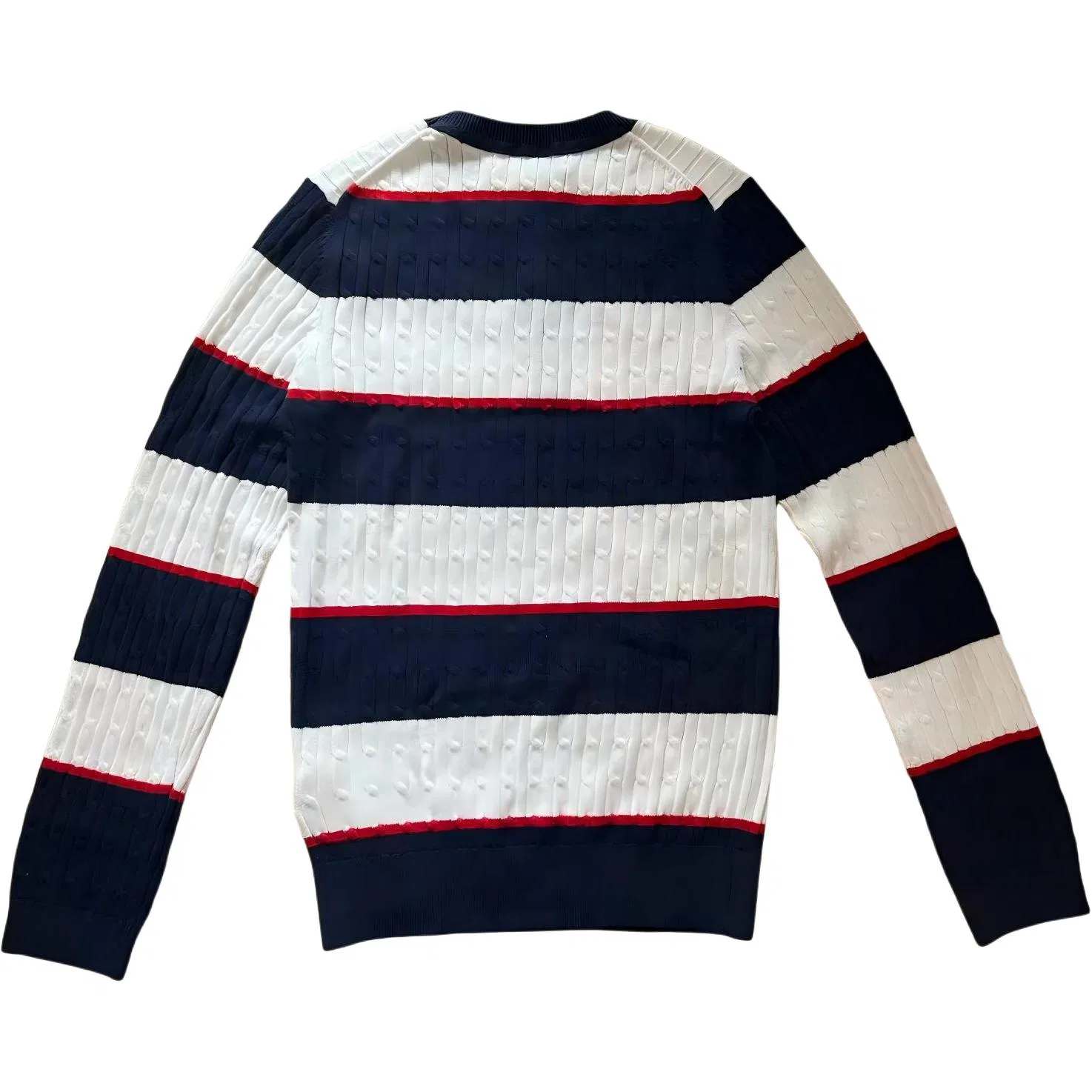 Мужской свитер в полоску Tommy Hilfiger, Blue White Red Stripes — фото 3