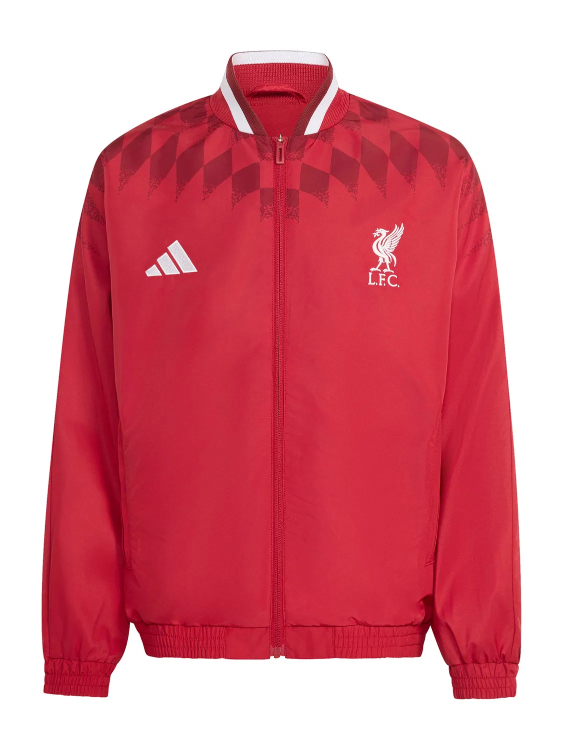 Спортивная куртка Adidas Performance FC Liverpool Stadium красного и бордового цвета