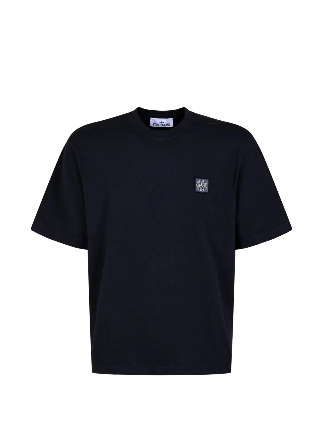 Stone Island Футболка с нашивкой логотипа - синий